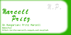 marcell pritz business card